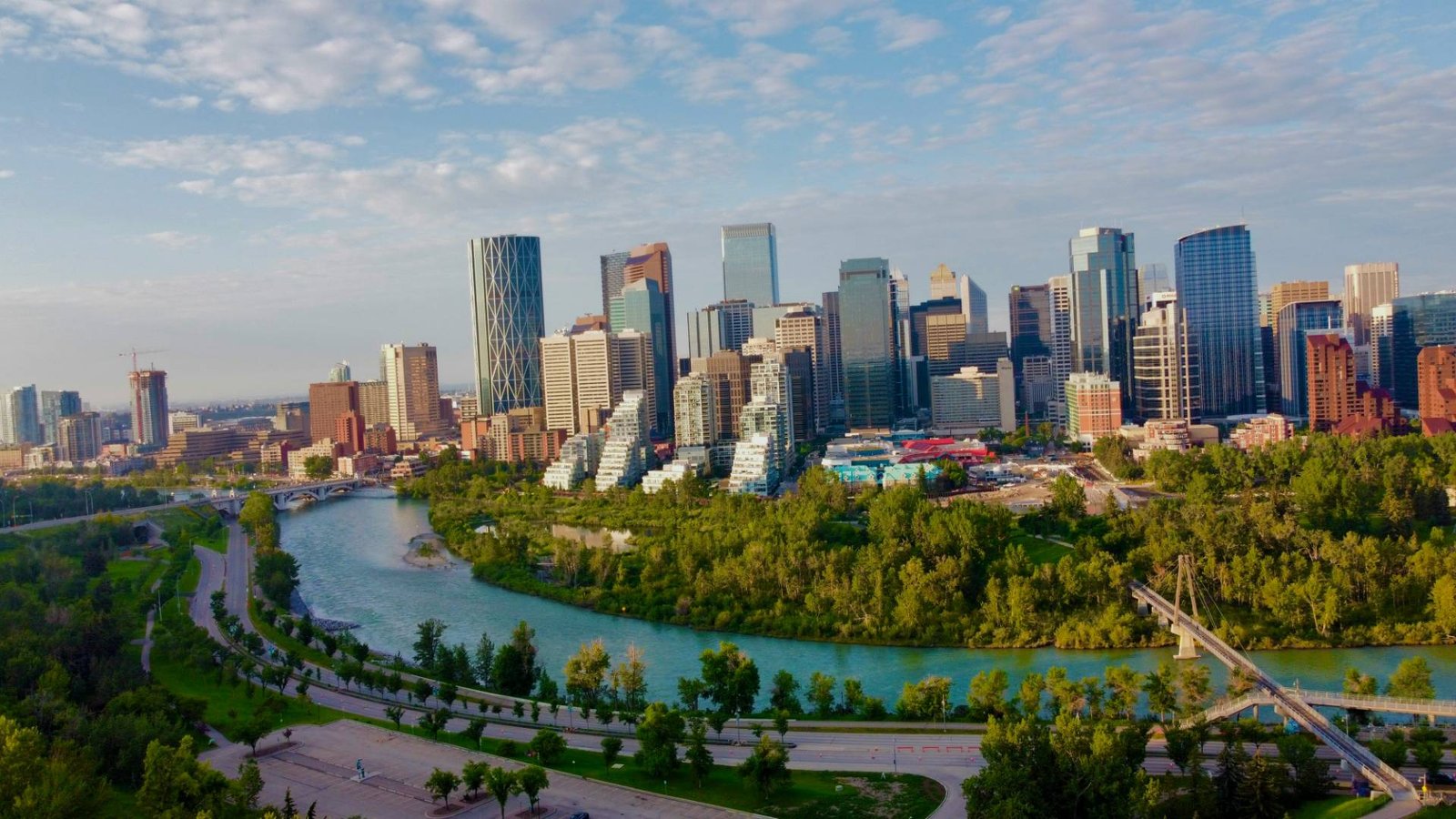 Downtown Calgary skyline and the Bow River